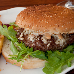 blue cheese mushroom burgers