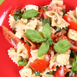 hot turkey sausage pasta arugula tomatoes