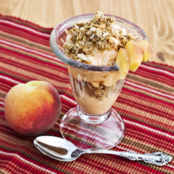 mango peach banana parfaits