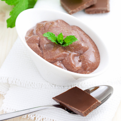 minty chocolate pudding