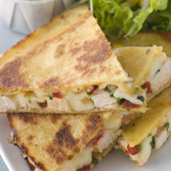 pesto chicken quesadilla