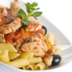 rustic chicken penne skillet tomato sauce