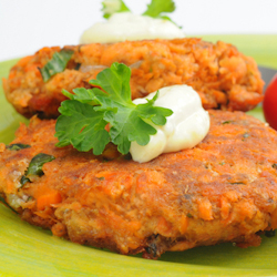 salmon cakes lemon herb mayo