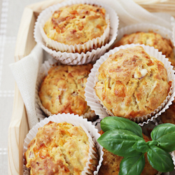 savory ham cheese muffins