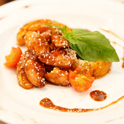 sesame chicken orange pitas
