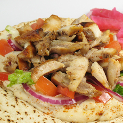 southwest chicken pita nachos