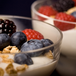 sunflower ricotta fruit bowls