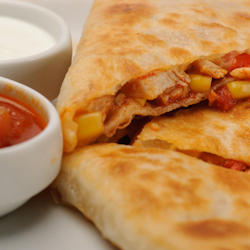 vegetable cheese quesadillas