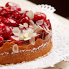 moist almond cake cherries