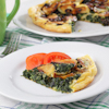 potato egg spinach pie