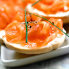 smoked salmon cheese crisps