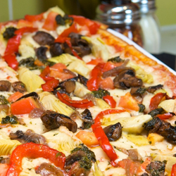 artichoke pesto mini pizzas