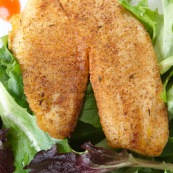 balsamic tilapia mixed greens