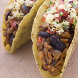 black bean hard tacos avocado lime salsa