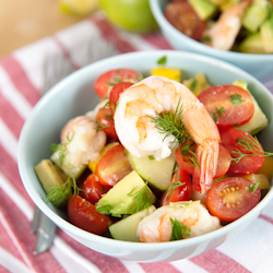 blue cheese cobb salad shrimp