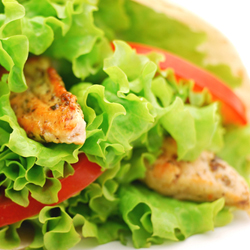 caesar turkey lettuce wrap