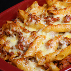 cheesy mostaccioli