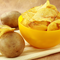 cheesy potato crisps