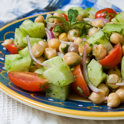 chickpea cucumber salad