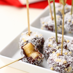 chocolate coconut bananas