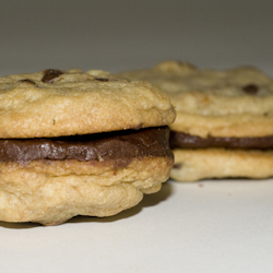 chocolate hazelnut sandwiches