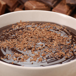 crunchy coconut chocolate pudding