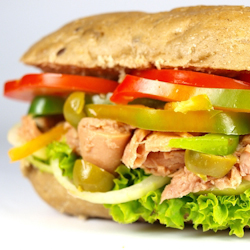 french tuna sub sandwich