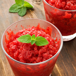 fruity red granita
