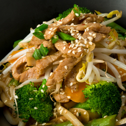 ginger garlic pork stir fry