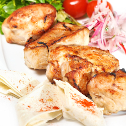 greek chicken pitas