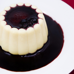 individual lemon blueberry custards