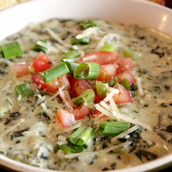 light spinach dip