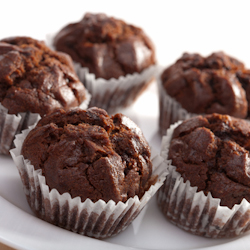 orange chocolate mini muffins