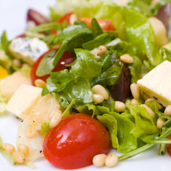 roasted garlic greens