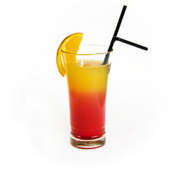 sparkling orange berry spritzers