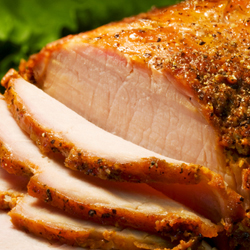spice rubbed pork honey glaze