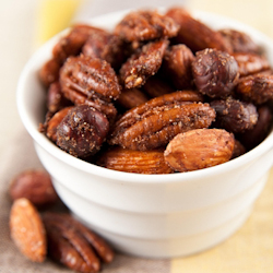 spiced baked pecans