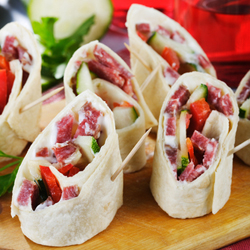 spicy beef roll ups