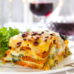 squash white lasagna