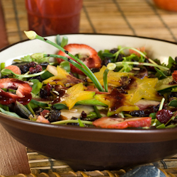 strawberry orange spinach salad
