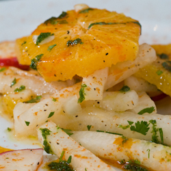 sweet sour jicama salad