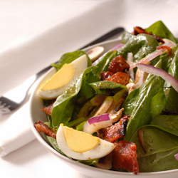 sweet garden spinach salad