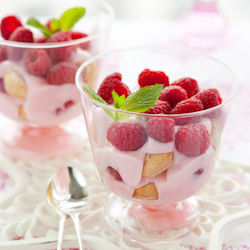 three fruit yogurt parfaits