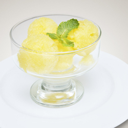 tropical papaya sorbet
