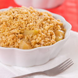 warm apples oat streusel
