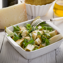 warm pear arugula salad