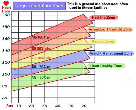 target heart rate chart