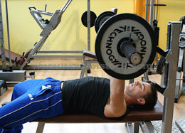 weight training man