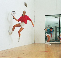 racquetball off the wall
