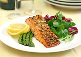 healthy fish asparagus salad